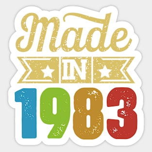 Made in 1983 Sticker